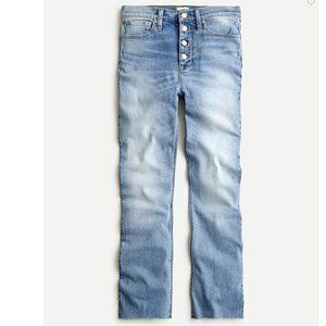 J.Crew 10" demi-boot crop jean in Gimlet wash